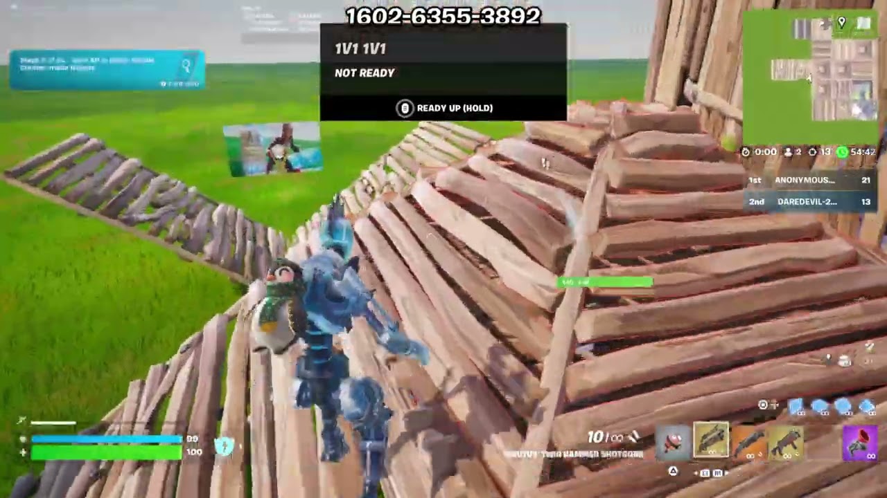 Me and my old school friend being a goof ball for 15 mins #Fortnite #1v1 #funny
