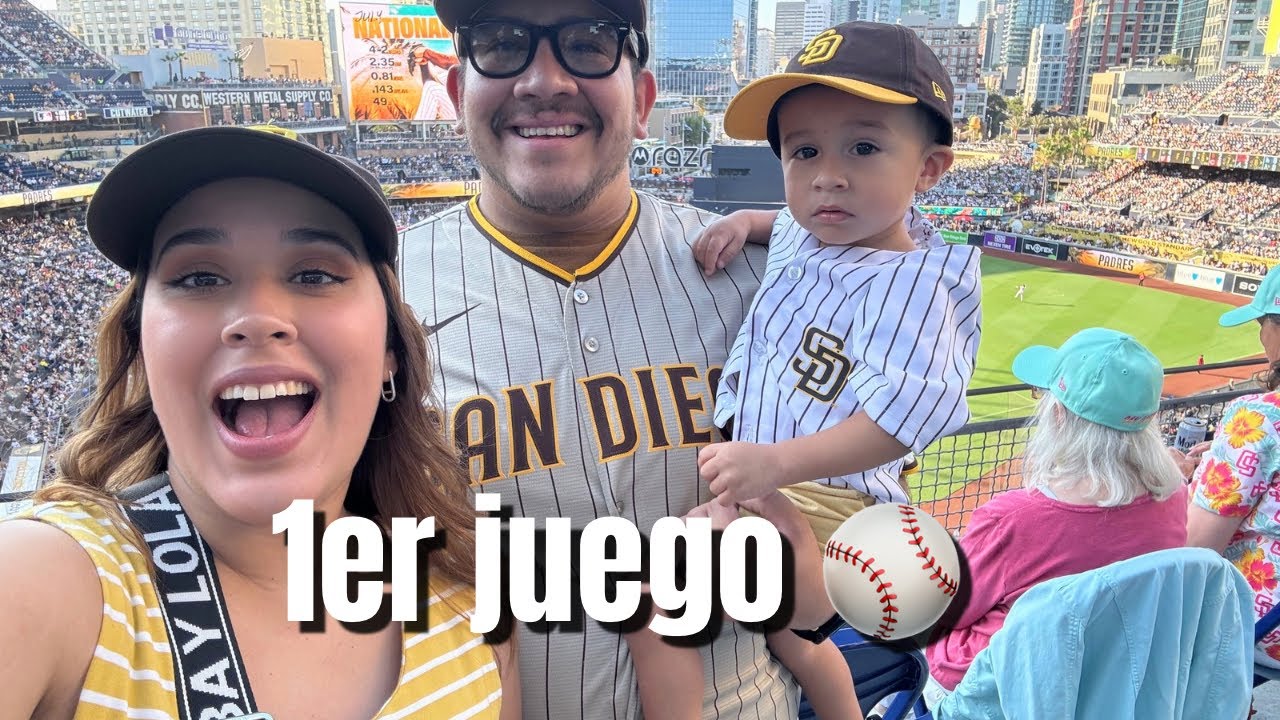 Llevamos a nuestro bebé a su primer juego de béisbol en San Diego ⚾️