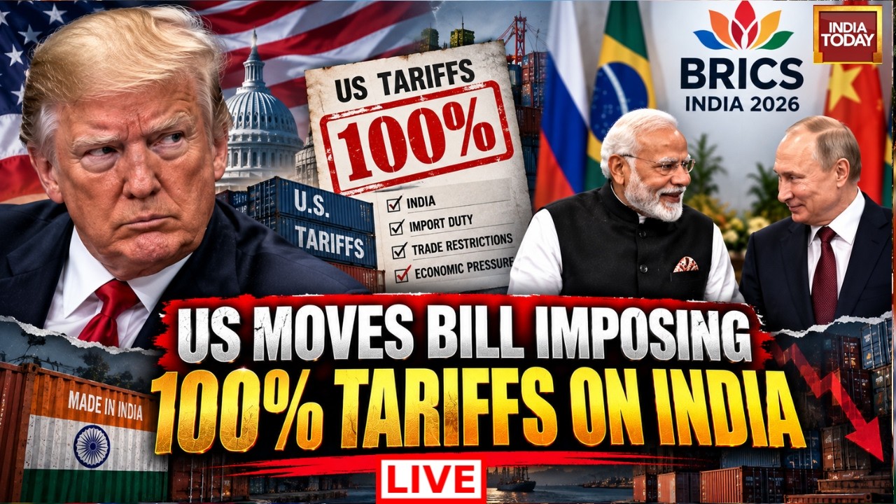 US News LIVE: US-India Trade News | Trump Moves Bill Imposing 100% Tariffs On India | PM Modi- Putin