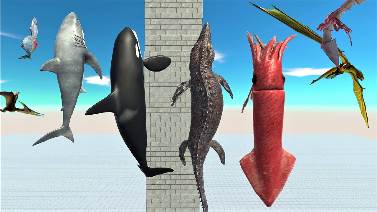High-rise tower climbing race. A flying unit is an entry! | Animal Revolt Battle Simulator