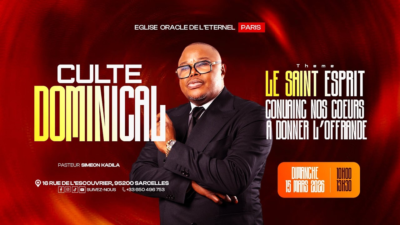 Culte Dominical 15/03/2026