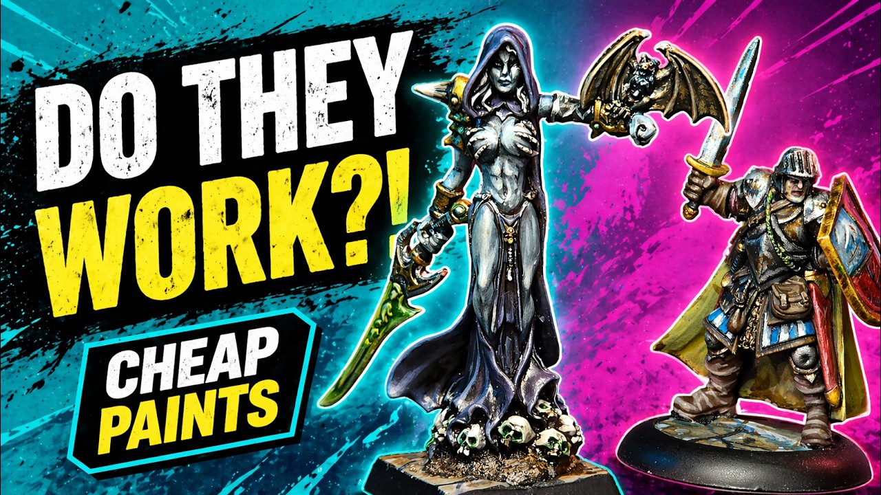 How to use CHEAP CRAFT paints for MINIATURE painting - Quarintine Edition