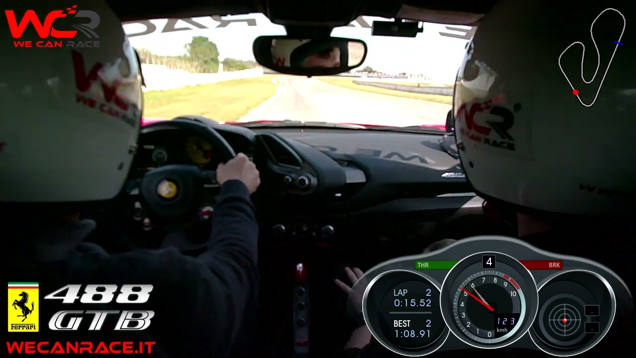 Esperienza di guida Ferrari 488 GTB brivido da 670 hp grazie a We Can Race Autodromo del Levante