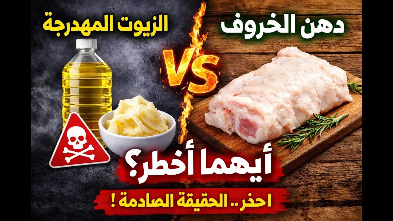 🔥الحقيقة التي لا يقولونها لك: دهن الخروف أفضل من الزيوت النباتية؟! #الزيوت_المهدرجة #دهن_الخروف