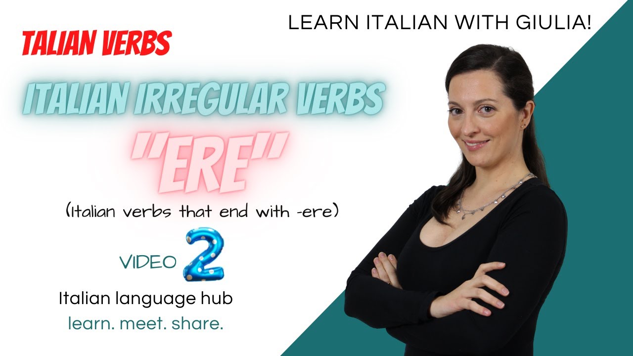 Learn Italian present tense conjugation - PART 2- IRREGULAR verbs that end in 
