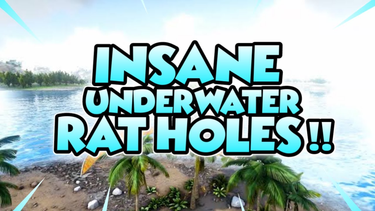 INSANE Underwater Ratholes on Crystal Isles!! FULLY BUILDABLE