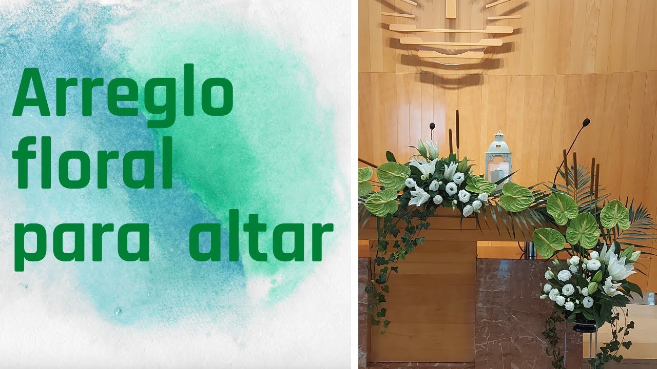 Arreglo floral para altar