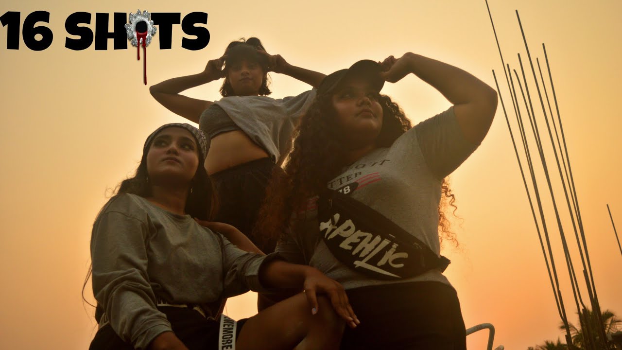16 shots || Stefflon Don || hip-hop dance cover || feat.sanjana || The Hustle HOUSE ||
