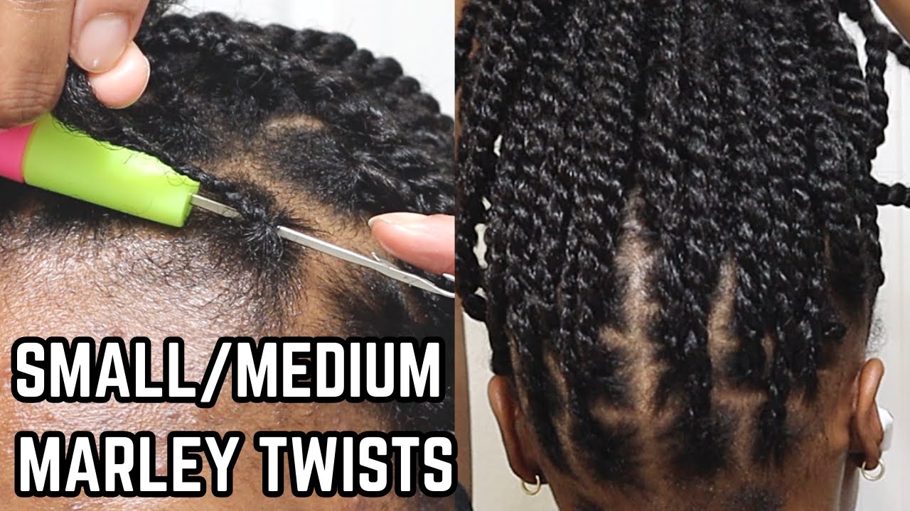 BRAIDED BASE METHOD: BEGINNER-FRIENDLY SMALL/MEDIUM MARLEY TWISTS