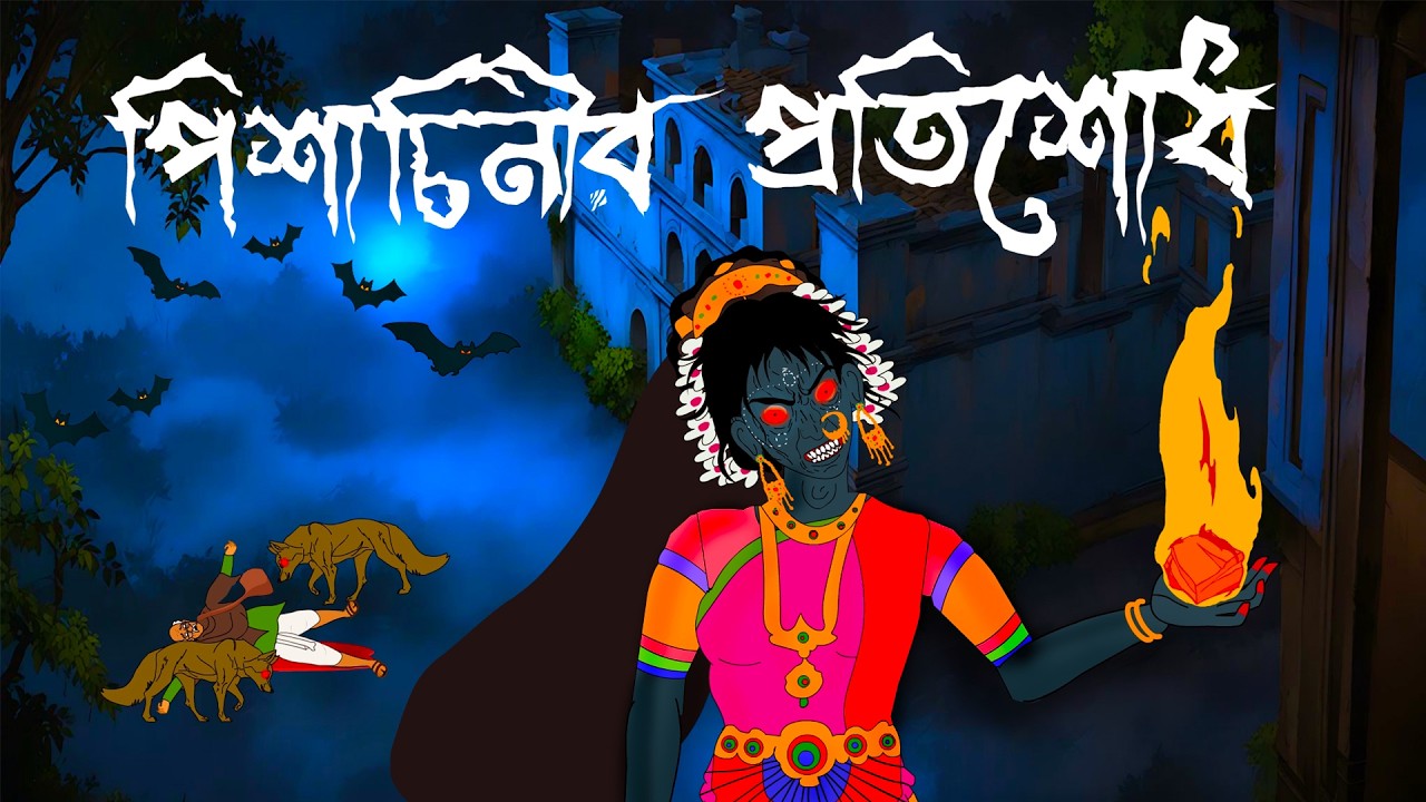 Pishachinir Protisodh I হাড় হিম ভুতের গল্প | Bengali Horror Cartoon I Kuhok Animation | Haunted 