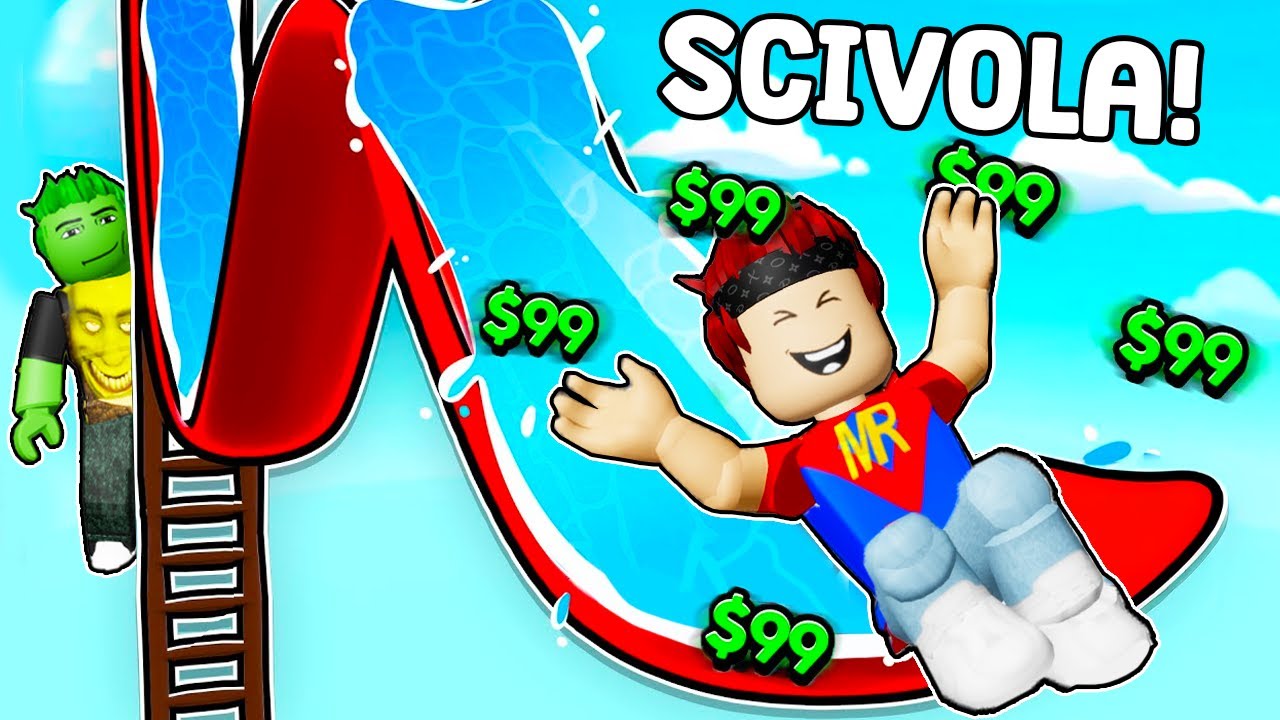 SALIAMO E SCIVOLIAMO DAL PUNTO PIÙ ALTO DEL MONDO PER VINCERE su ROBLOX