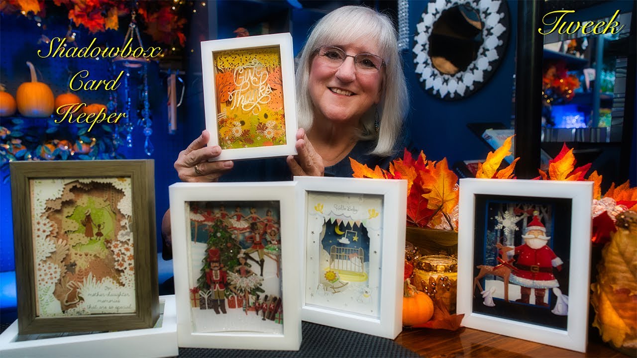 Make this 3D SHADOWBOX Card Keeper Display, Tutorial, DIY