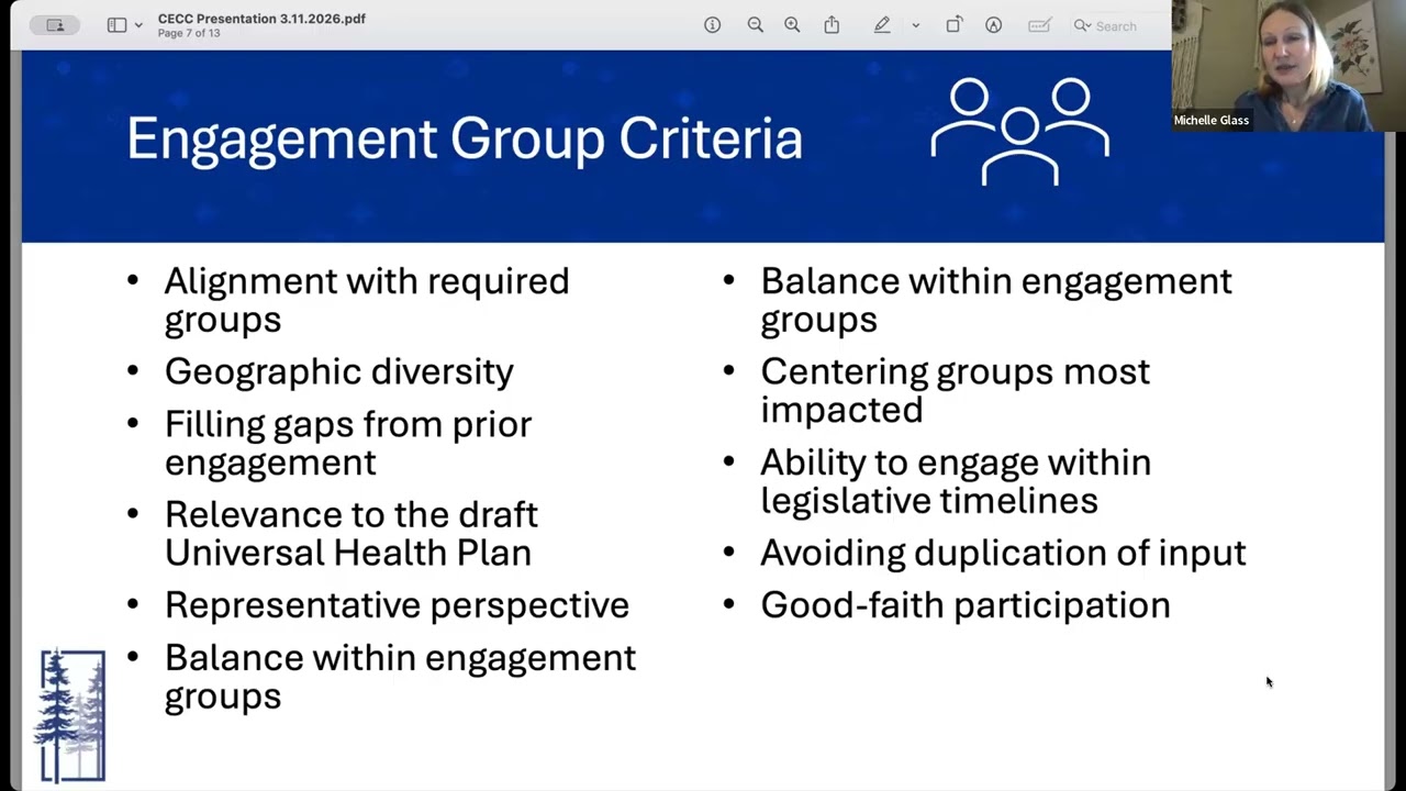 UHPGB March 11, 2026, Community Engagement and Communications Committee Meeting