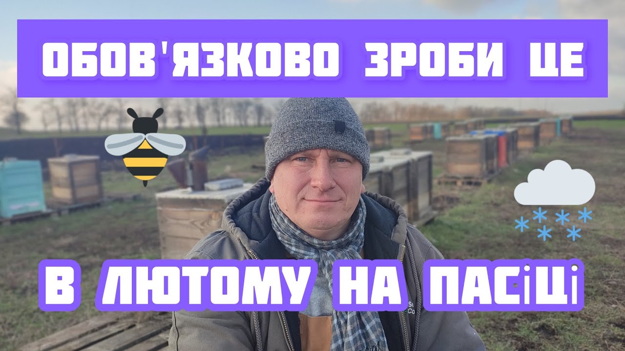 ✅Що робити на пасіці в ЛЮТОМУ місяці?