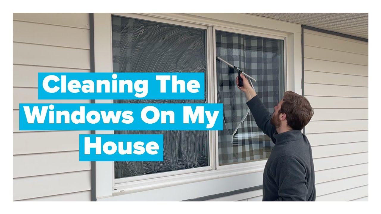 Quietly Cleaning The Windows On My House