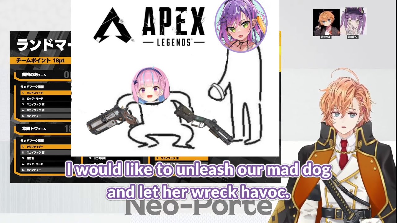Towa officially introduces Aqua as the Mad Dog in ShibuHal's stream 【ENG Sub】
