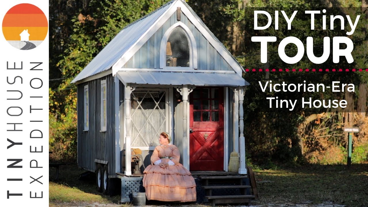 Retiree’s Victorian Tiny House, 19th Century Living w/ Modern Twist