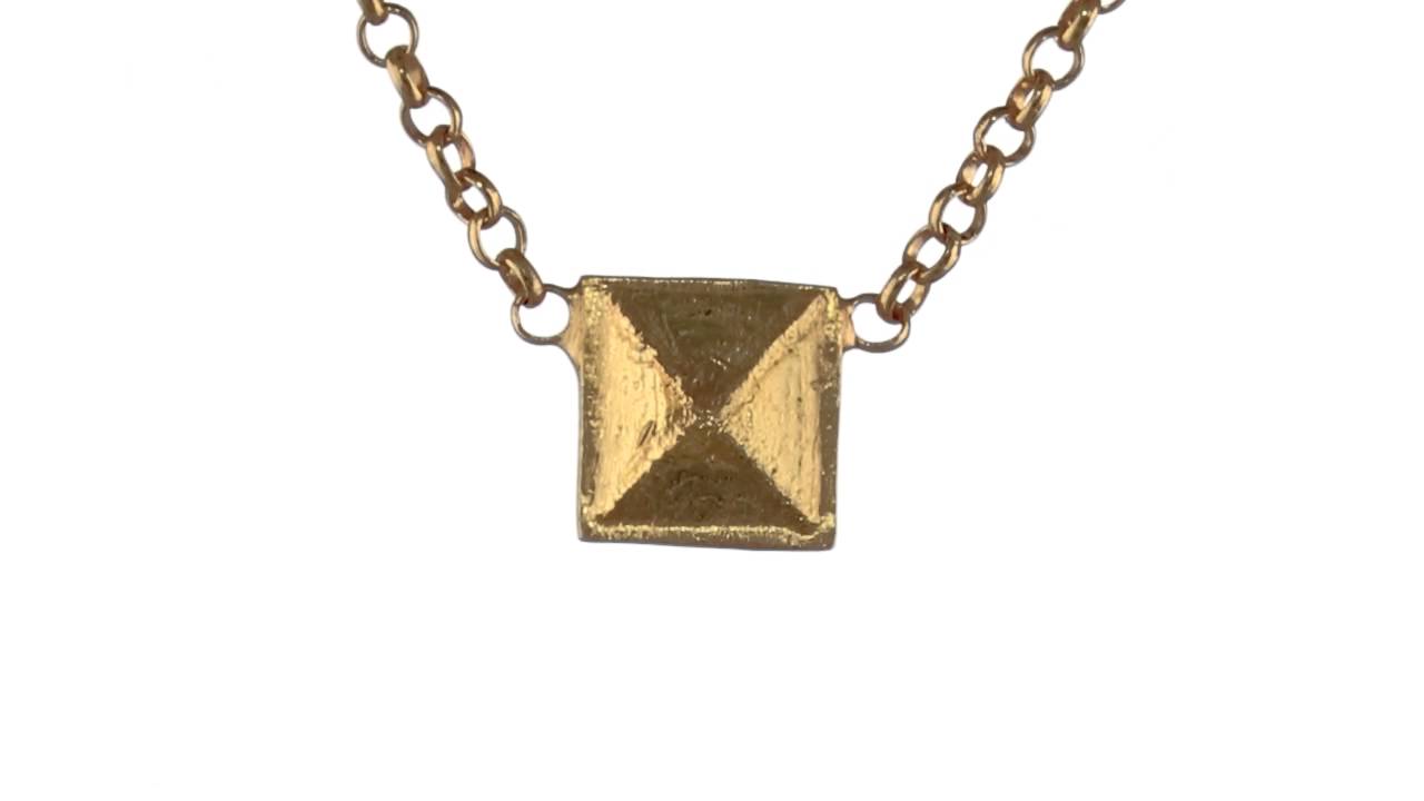 Dogeared Stay True Stay You Square Necklace SKU:8533036