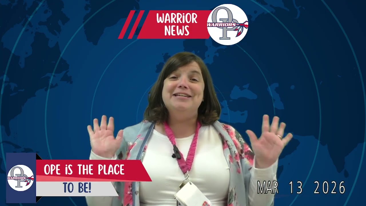 OPE News 3/13/26