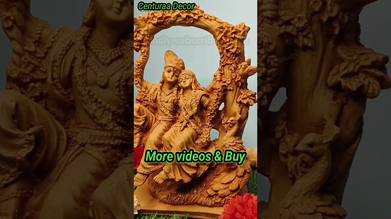 Handmade Poly Marble God Idol Statue of Radha Krishna @centuraadecor-lk5dt #devotional #homedecor