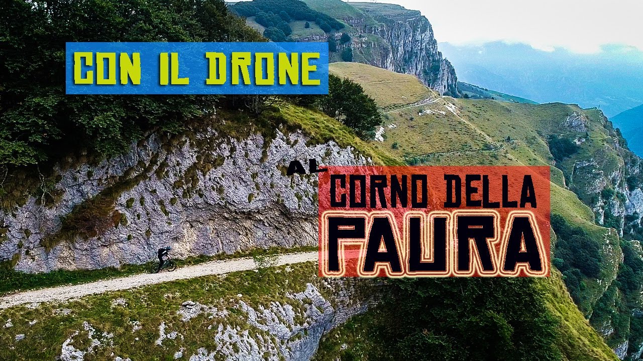 Discesa in EBIKE dal CORNO della PAURA (TN) seguiti dal DRONE