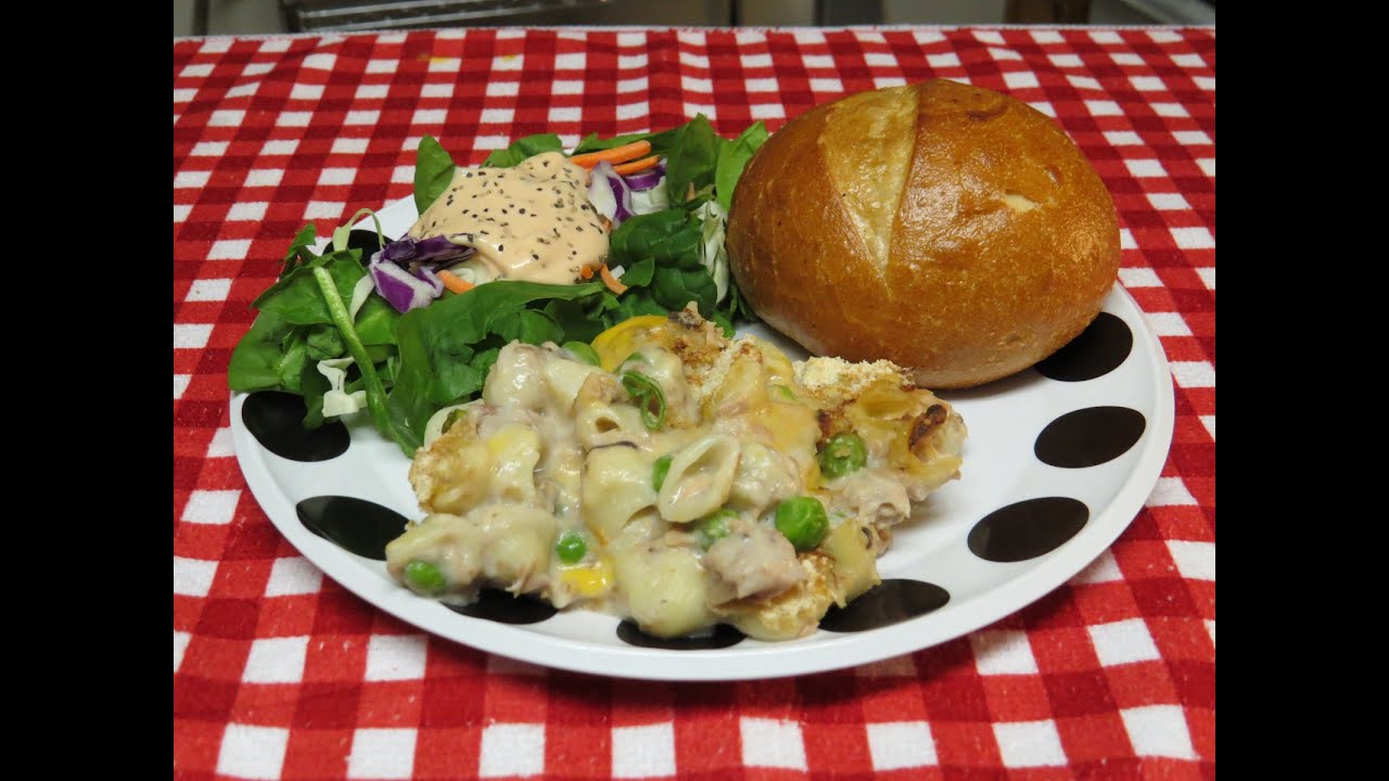 Easy Tuna Casserole Cooked in the Toaster Oven