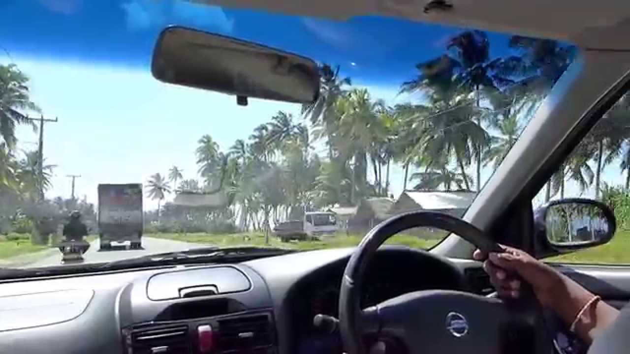 Driving to Hikkaduwa on the A2 Colombo-Galle road , Sri Lanka