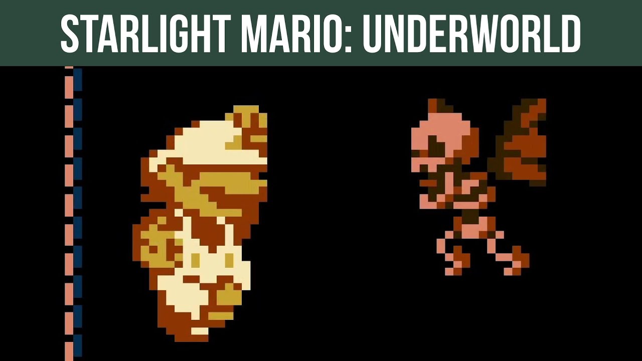Starlight Mario: Underworld - Hack of Super Mario Bros