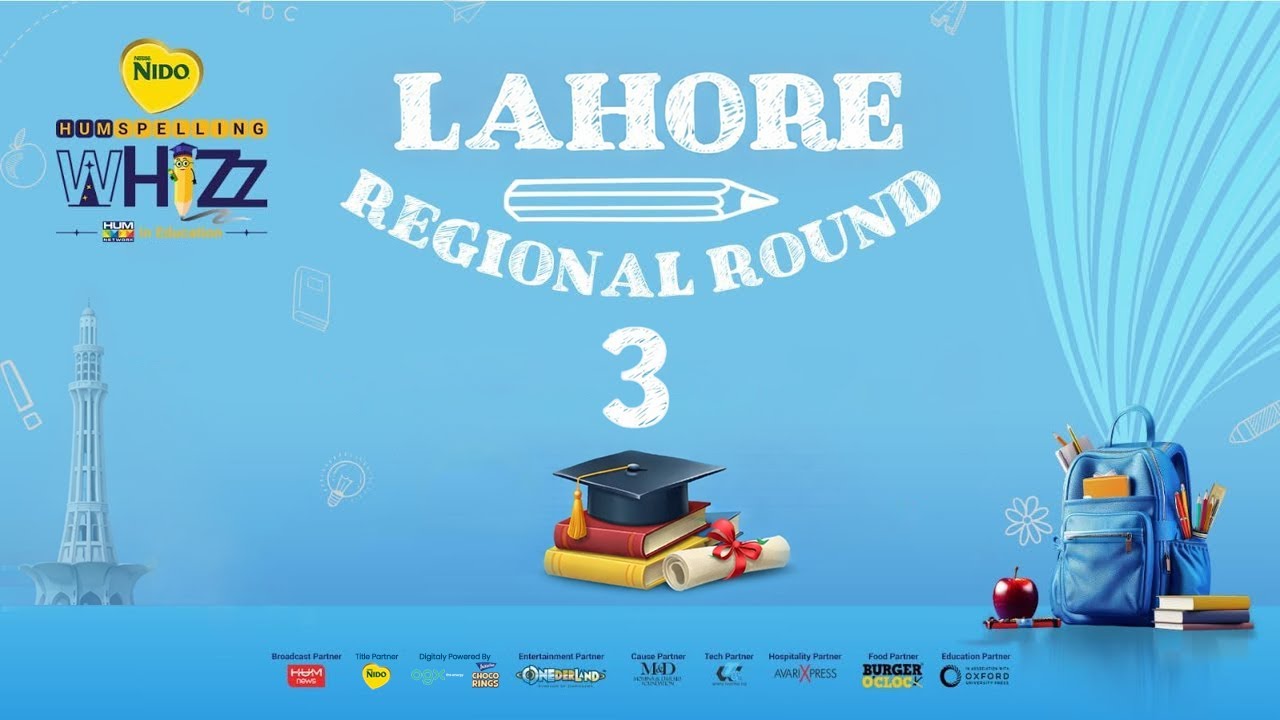 Nido HUM Spelling Whizz | Lahore Regional Round 3 | Kids Spelling Competition