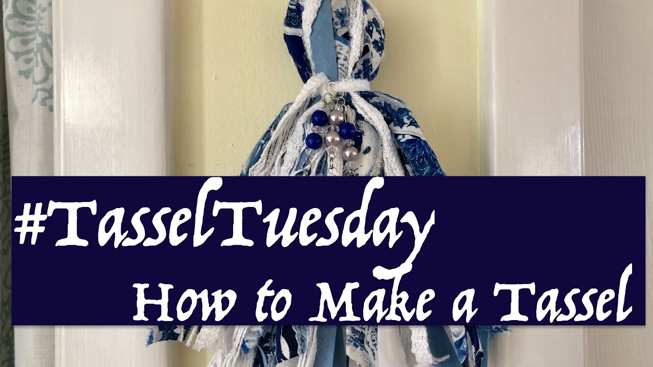 Tassel Tuesday Collaboration 9 #tasseltuesday - How to Make a Shabby Chic Tassel
