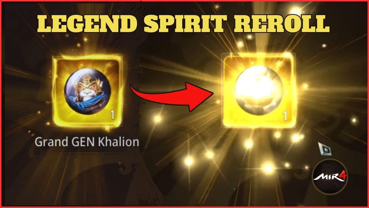 MIR4 - LEGENDARY SPIRIT REROLL