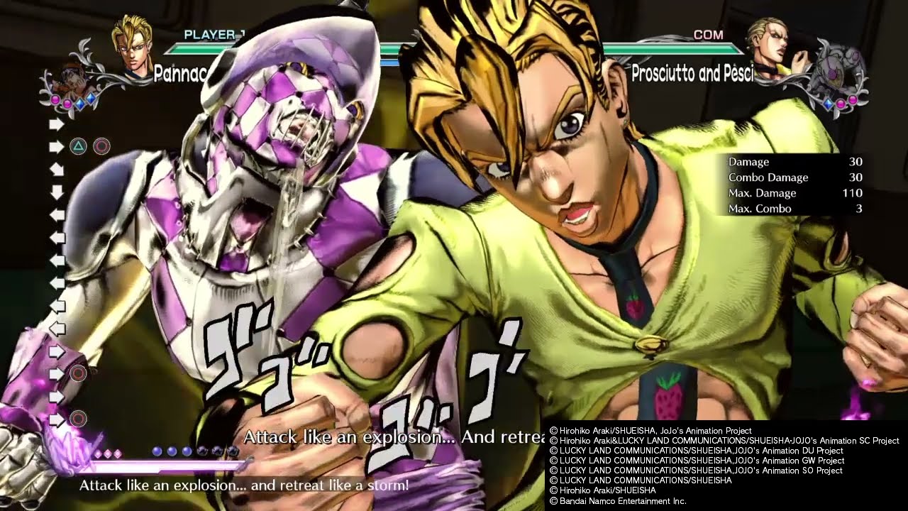 JoJo's Bizarre Adventure: All-Star Battle R - Pannacota Fugo Moveset Showcase