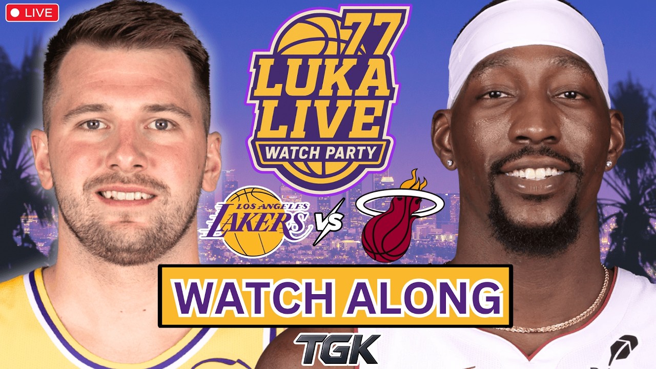 LAKERS vs HEAT | Watch Along & Play-by-Play Reactions | Doncic vs BAM