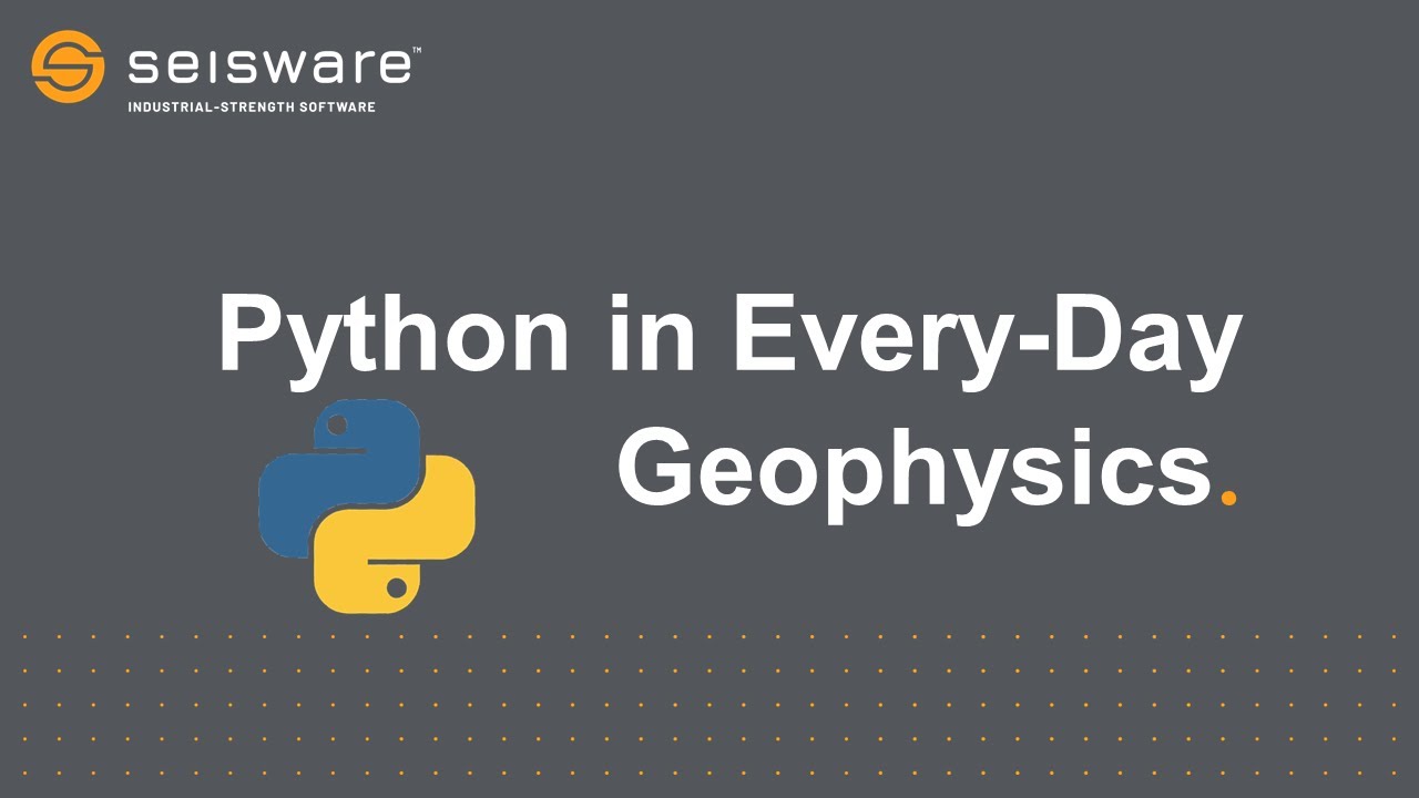 Getting Started with Python for Geoscientists
