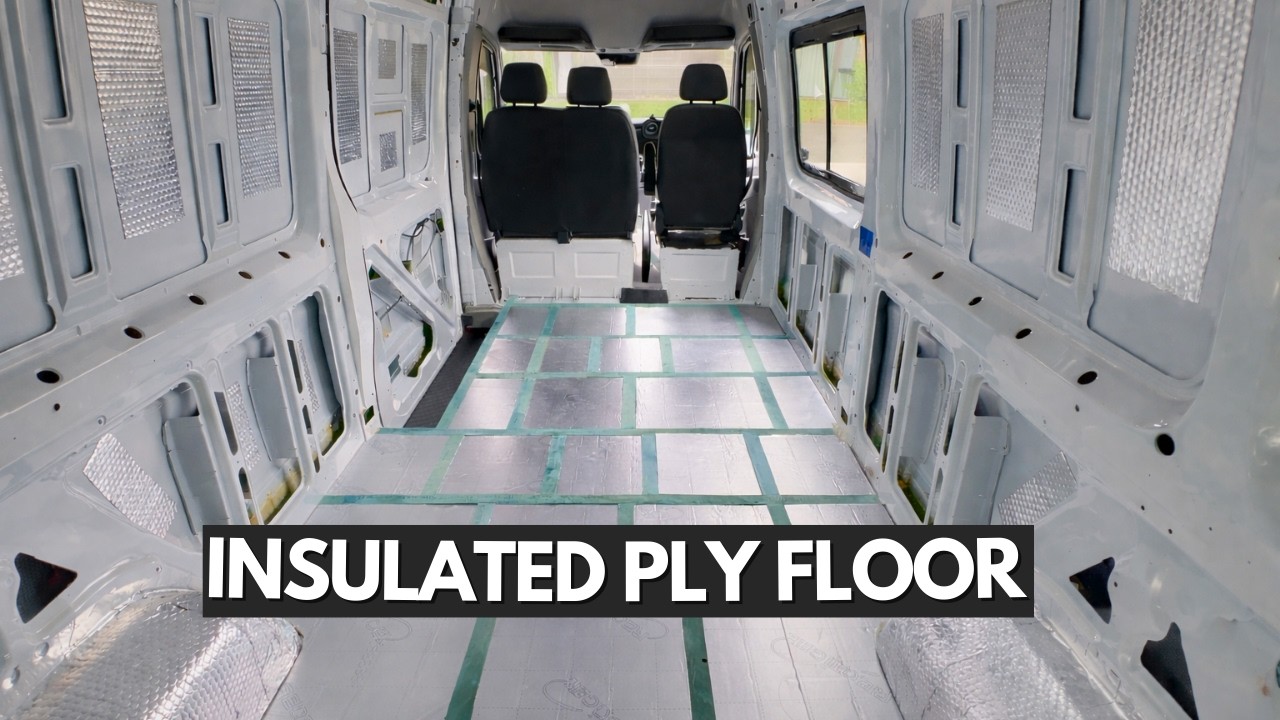 Installing our floor so we stop falling over