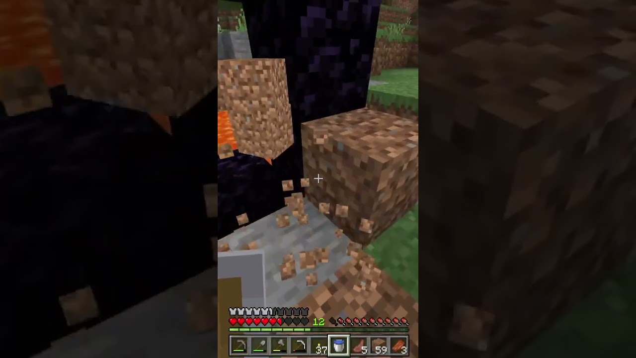 Впервые построила портал  #minecraft #ps5gameplay #майнкрафт #twitch