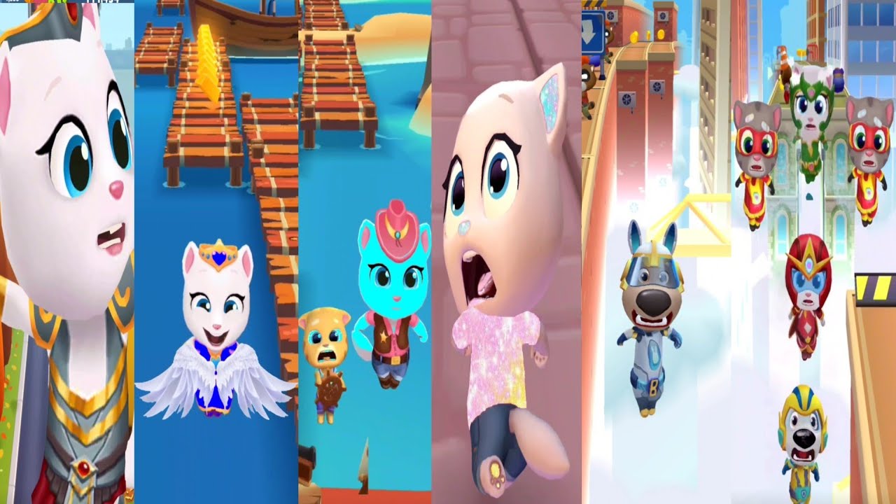 100 Funny Fails Talking Tom Gold Run VS Tom Hero Dash VS Tom Gold Run 2