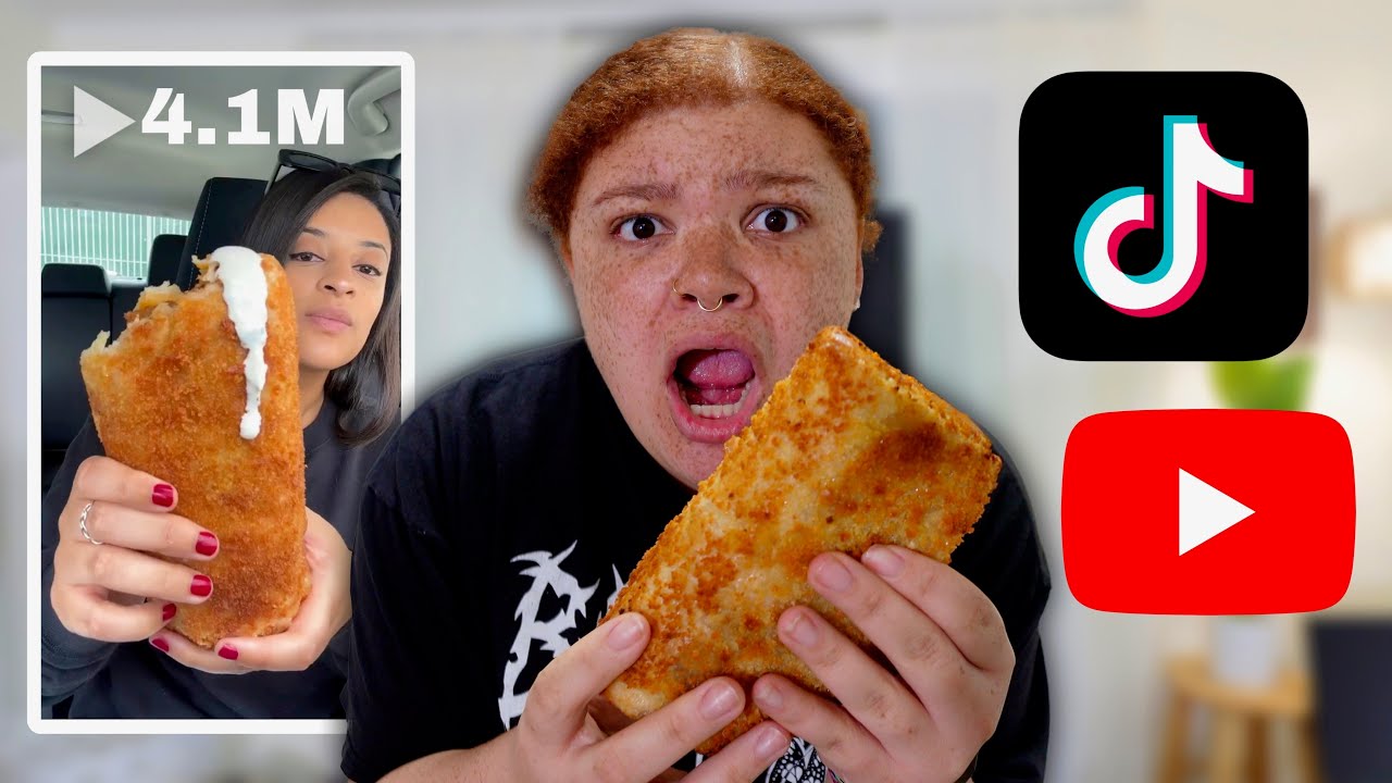 Letting Tiktoks Decide What I Eat For A FULL DAY! *SO HARD*