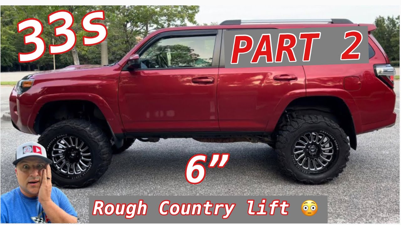 HOW TO INSTALL A 6 INCH ROUGH COUNTRY LIFT ON A TOYOTA 4RUNNER WITH 33 INCH TIRES PART 2 #howto