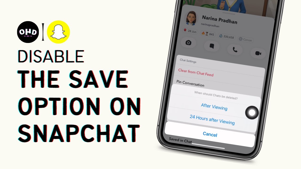 How To Disable The Save Option On Snapchat (2023)