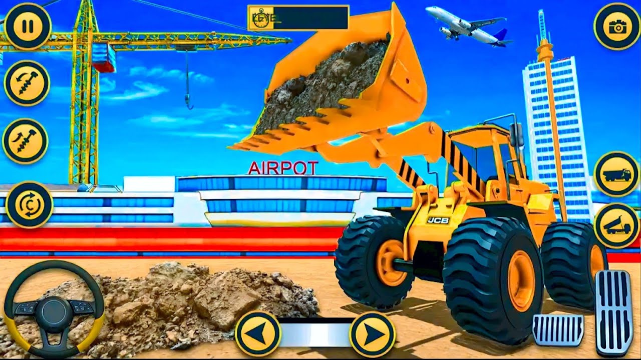Building Grand City Road - long Highway Construction Simulator #2 - Android Gameplay