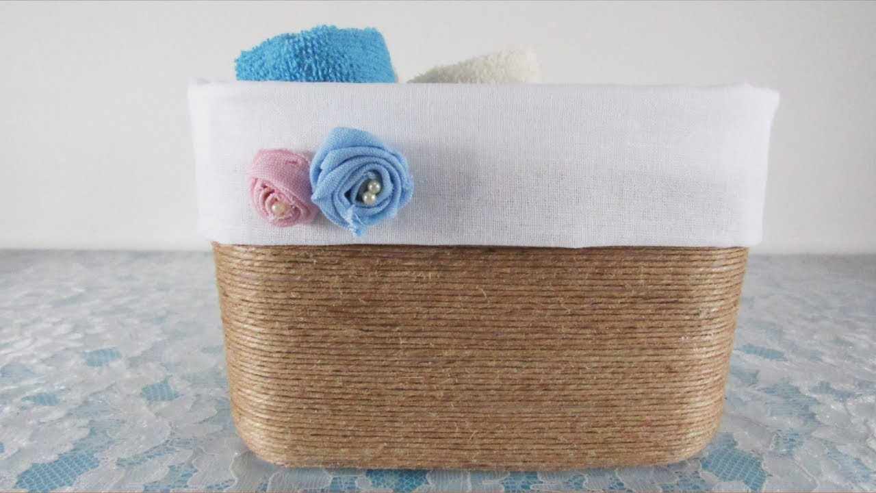 DIY - Organizador feito de pote de sorvete