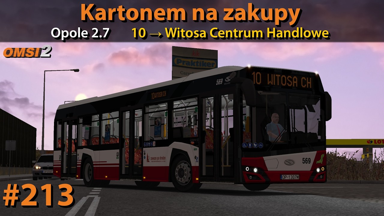 OMSI 2 #213: Kartonem na zakupy | Opole 2.7 - 🚍10 | Solaris Urbino 12 IV