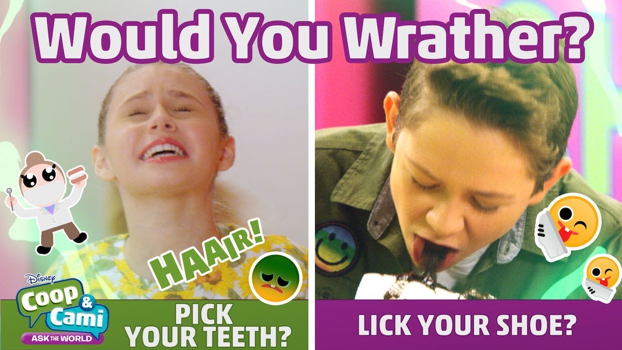 Pick Your Teeth or Lick Your Shoe? | Coop & Cami Ask the World | Disney Channel