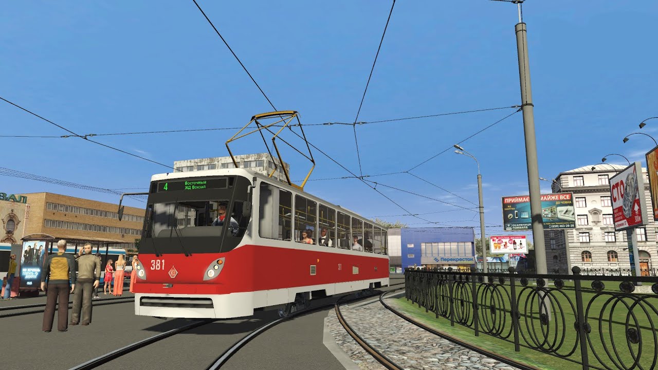 ТАТРА К1, маршрут №4, Чапаево V3.3 - Trainz Railroad Simulator 2019