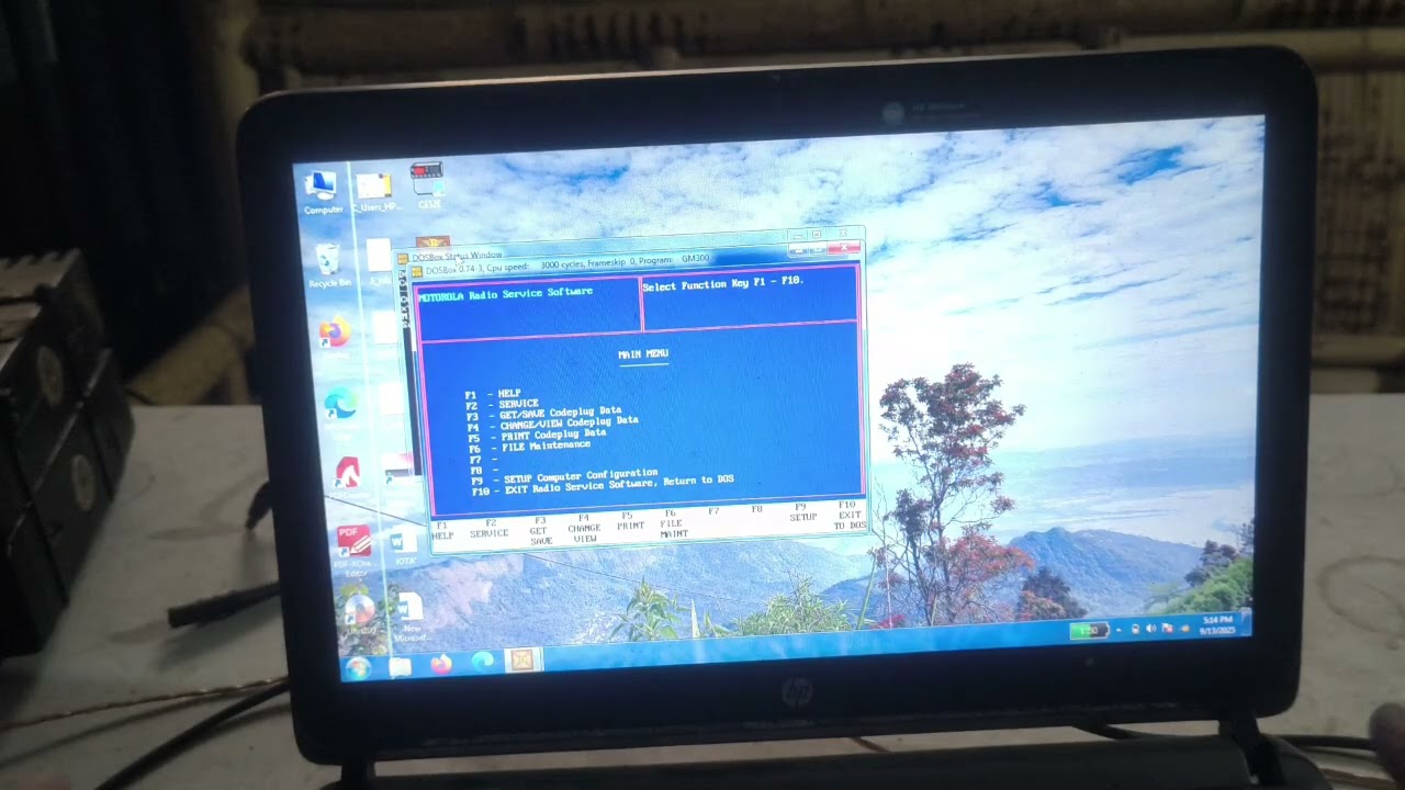 Cara program GM 300 menggunakan Dosbox