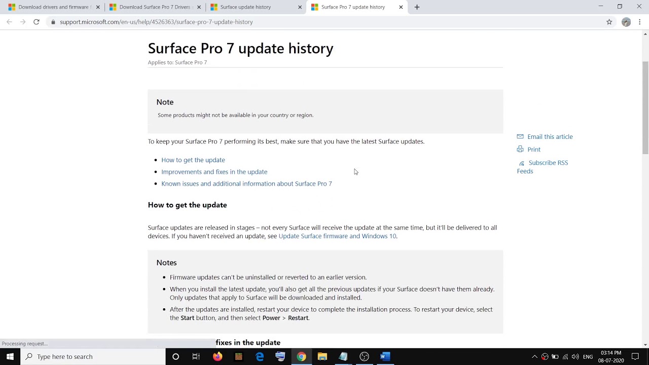 Fix Surface Pro 7 Random and Unexpected Shutdown Issue