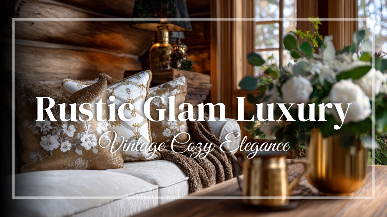 Luxurious Rustic Glam Decor for Family Spaces ✨ Vintage Beauty for an Elegant Cozy Home