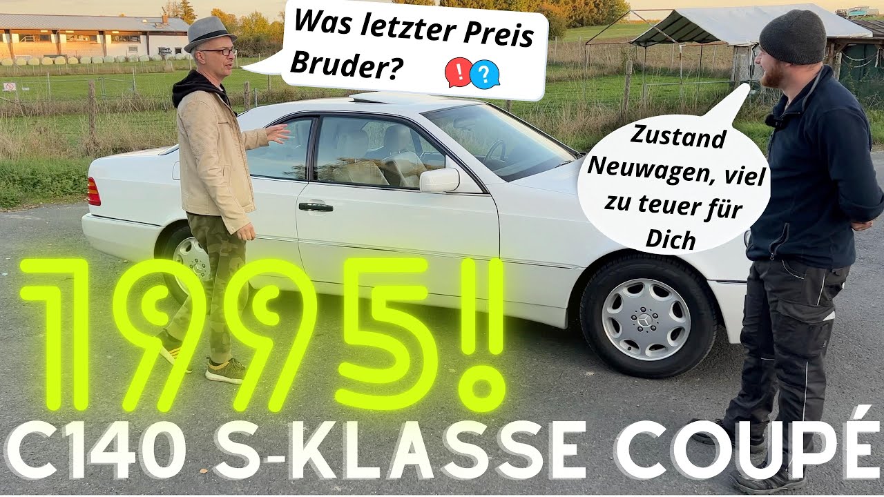 C140 S-Klasse Coupé 1994 | Neuwagenzustand, Trockeneisstrahlen, Versiegeln