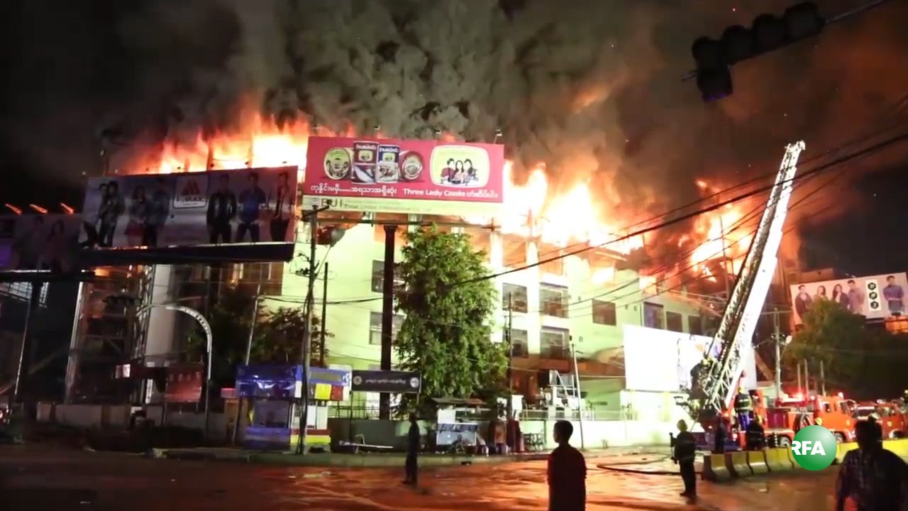 Mingalar Market Fire